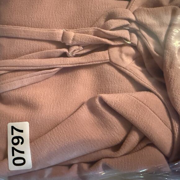 Dress The Population Sleeveless Blouson Sheath Dress Blush Pink Size Large - Picture 10 of 10